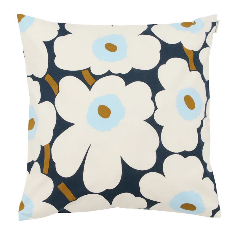 Unikko Tyynynpäällinen 80x80 cm, Blueberry / Luonnonvalkoinen