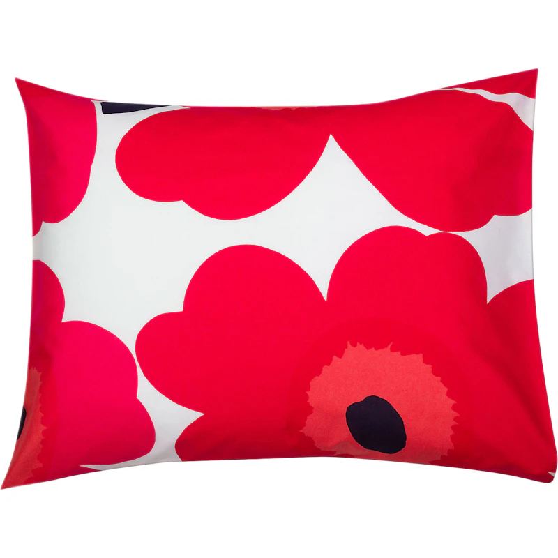 Unikko Tyynynpäällinen 60x63 cm, Punainen / Valkoinen