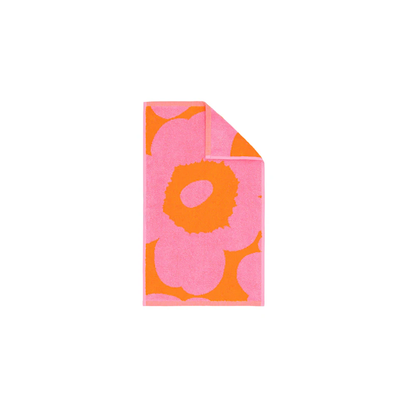 Unikko Vieraspyyhe 30x50 cm, Pinkki / Oranssi