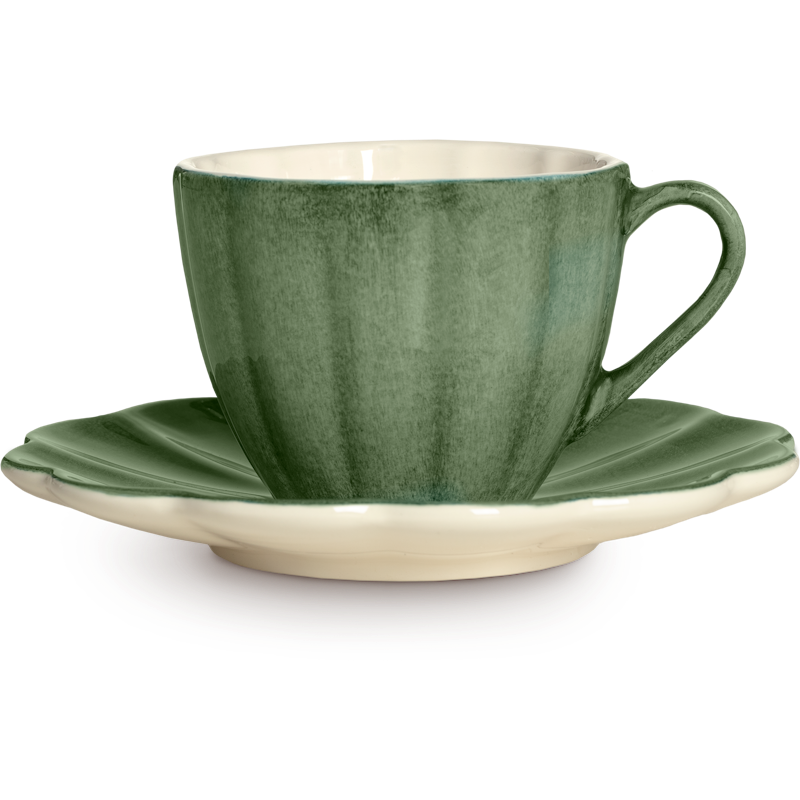 Oyster Kuppi Pikkulautasella 25 cl, Metsänvihreä