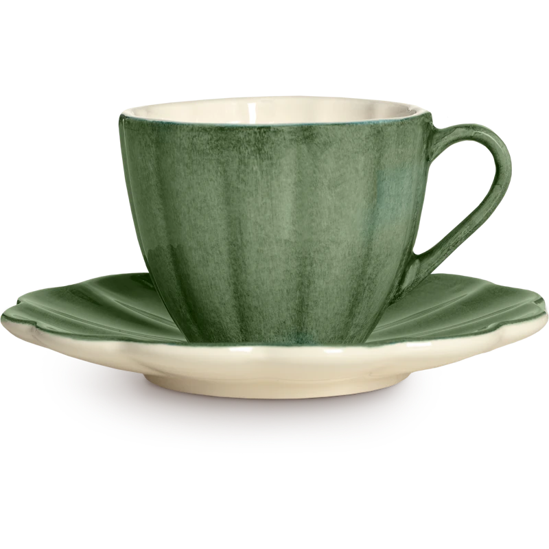 Oyster Kuppi Pikkulautasella 25 cl, Metsänvihreä