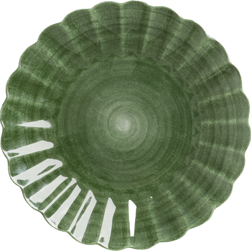 Oyster Lautanen 28 cm, Metsänvihreä