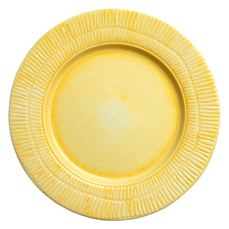 Stripes Lautanen 28 cm, Keltainen 