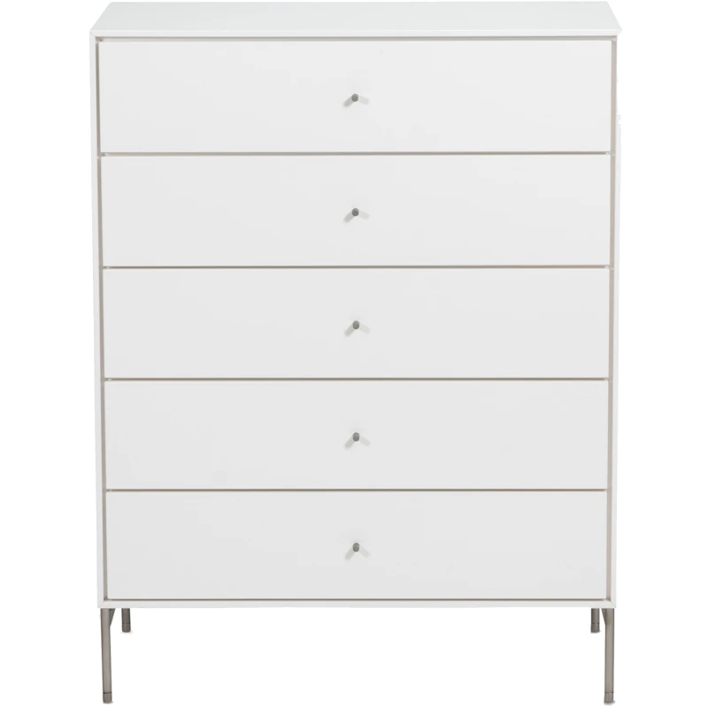 Volt Lipasto Viisi Laatikkoa 80x40x105 cm, Valkoinen