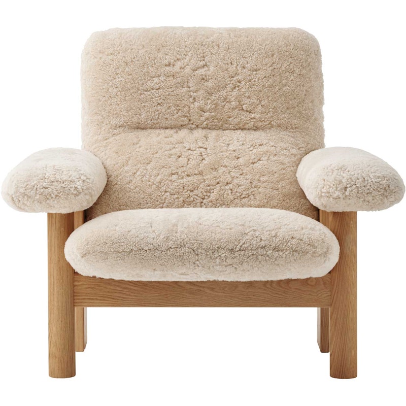 Brasilia Nojatuoli, Natural Oak / Sheepskin Nature