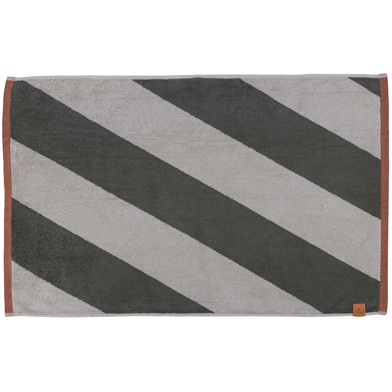 Diagonal Kylpyhuonematto 50x80 cm, Oliivinvihreä