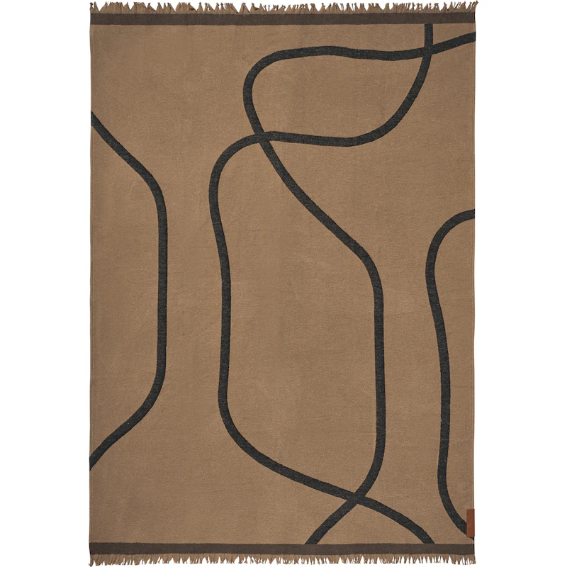 Shadow Blanket, Black / Latte