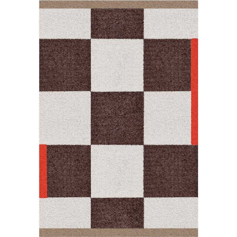 Square Muovimatto 55x80 cm, Ruskea