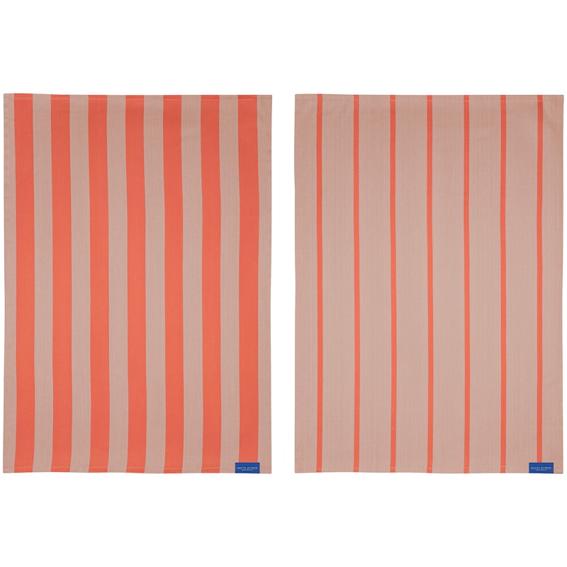 STRIPES Astiapyyhe 2 kpl:n pakkaus 50x70 cm, Latte