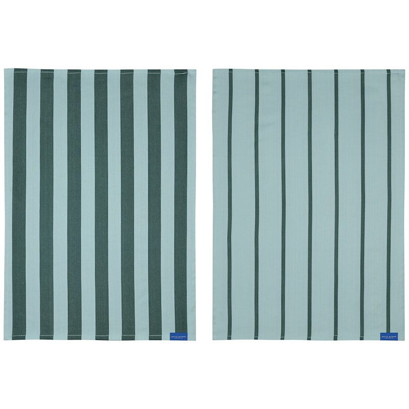 STRIPES Astiapyyhe 2 kpl:n pakkaus 50x70 cm, Mint