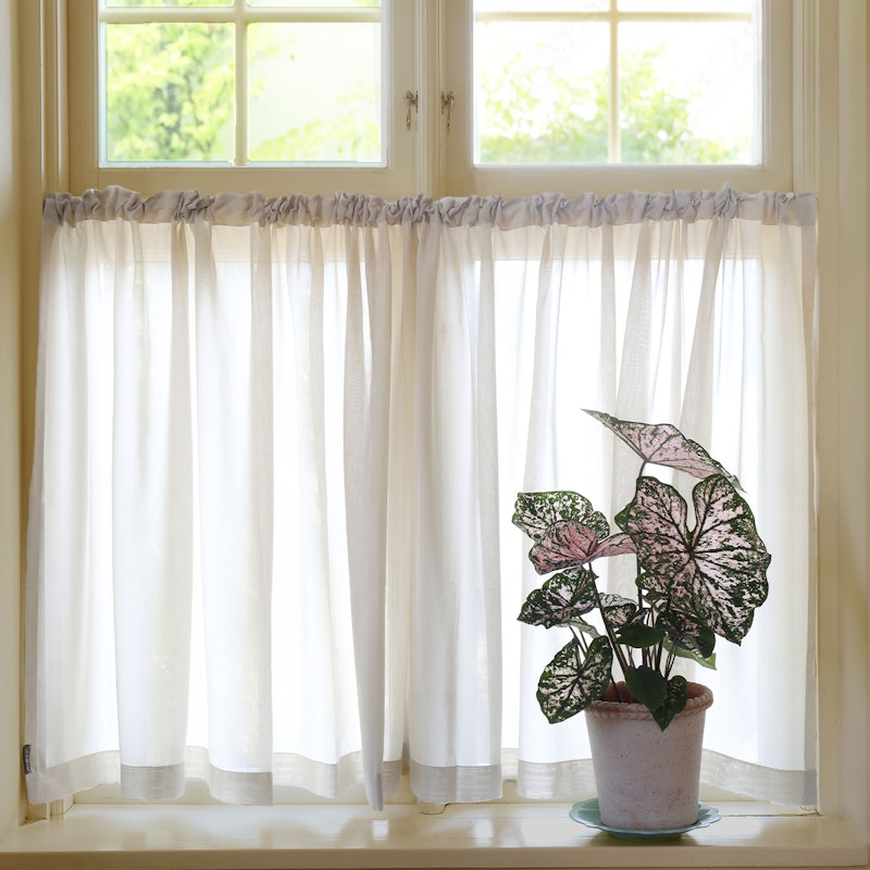 Grace Café Curtain Double Width 290x85 cm, Sandnature