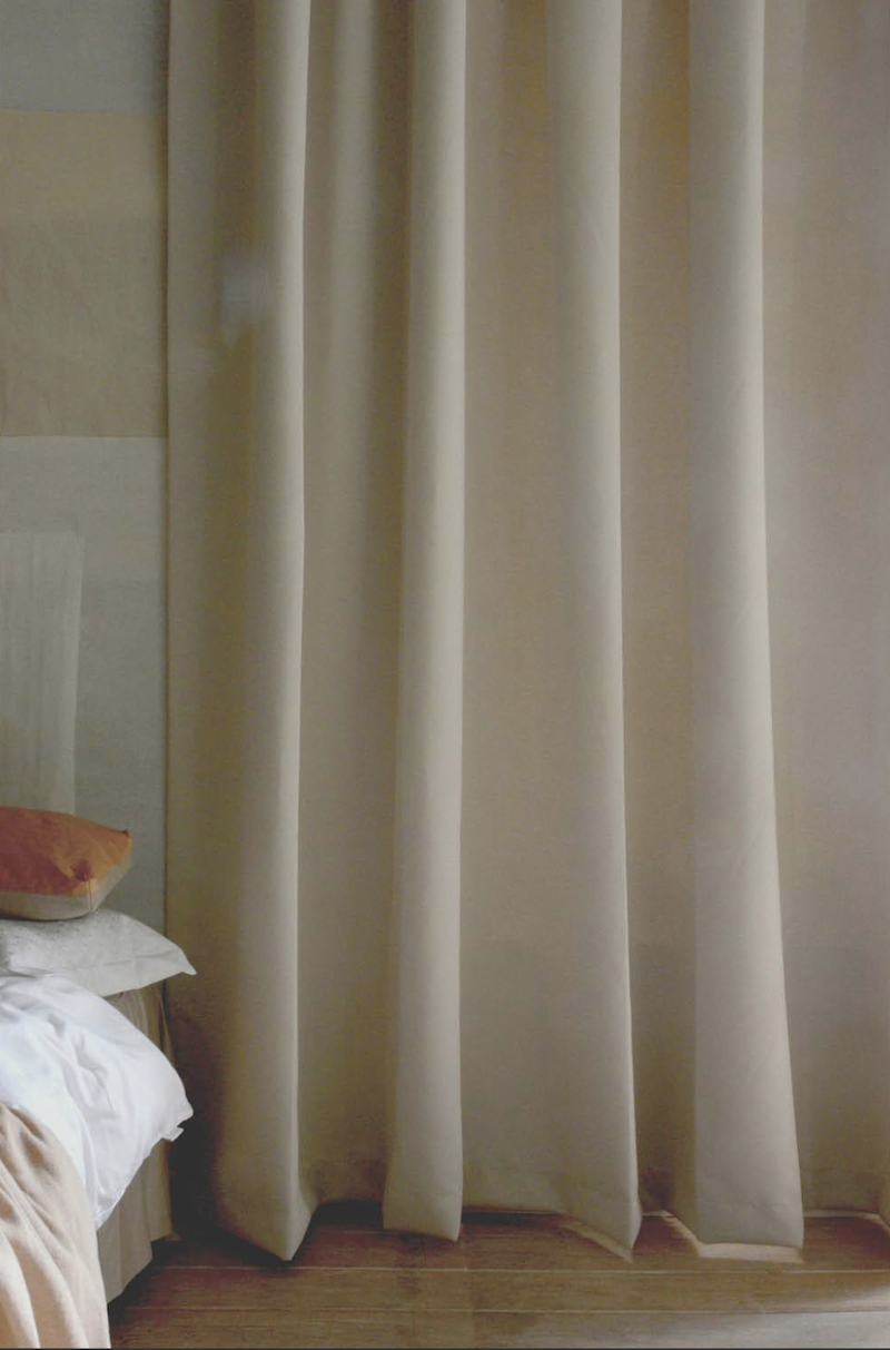 Hotellipimennysverho Kaksinkertainen Leveys 290x270 cm, Luonnonvärinen