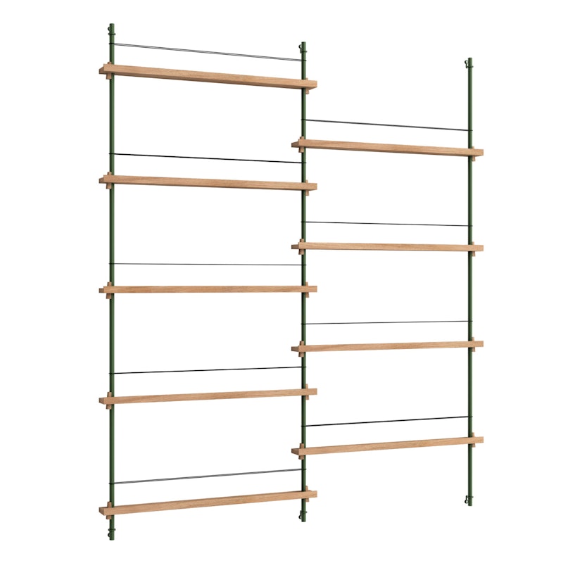 Magazine Hylly 162x188 cm, Tammi/Vihreä