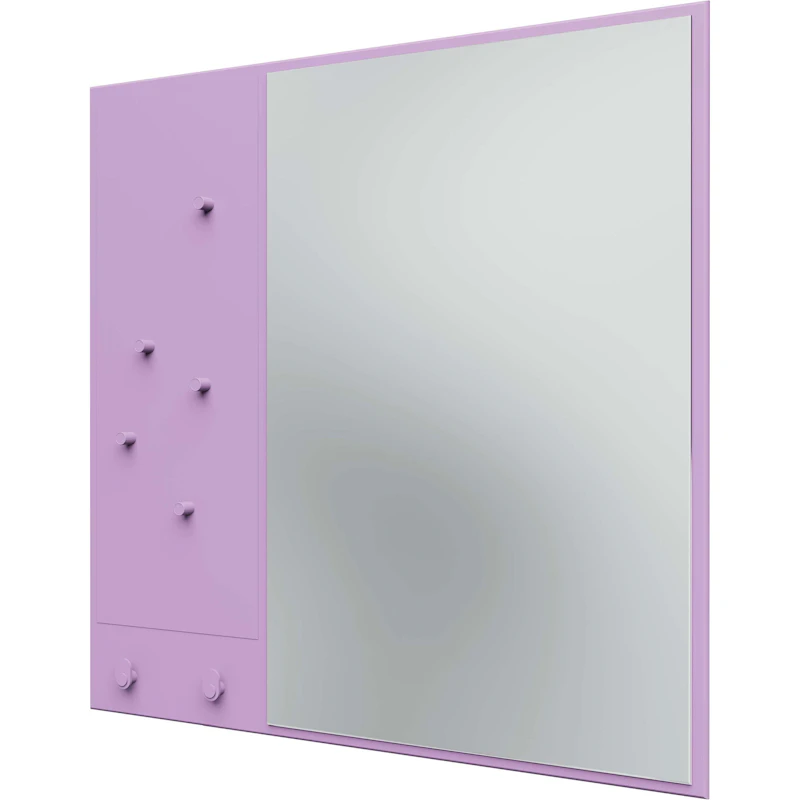 Memo Wall Mirror With Notice Board, Iris