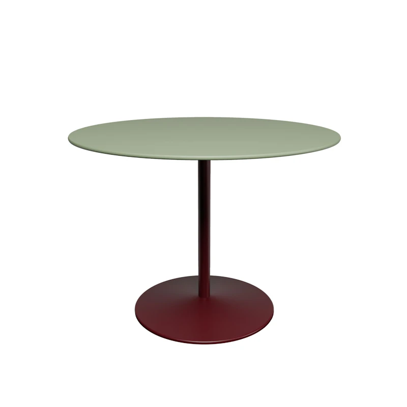 Panton Kahvila- ja ruokapöytä Ø100 cm, 4184 Forbo Olive Linoleum