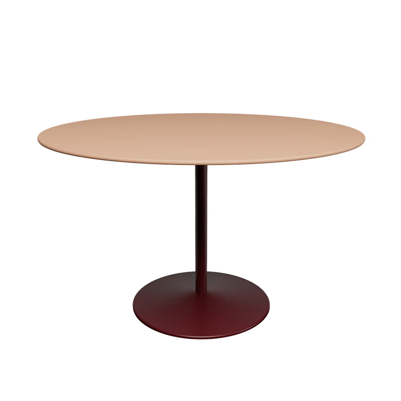 Panton Kahvila- ja ruokapöytä Ø120 cm, 4003 Forbo Walnut Linoleum