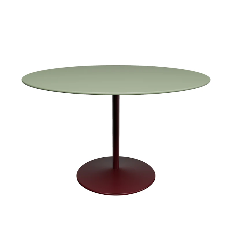Panton Kahvila- ja ruokapöytä Ø120 cm, 4184 Forbo Olive Linoleum