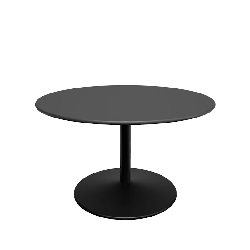 Panton Sohvapöytä Ø75 cm, 4023 Forbo Nero Linoleum