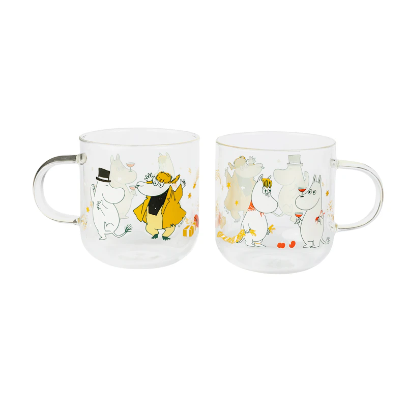 Moomin Juomalasi 30 cl 2 kpl:n pakkaus Rakkauden lahja