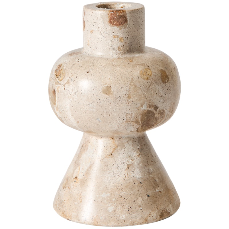 Vita Kynttilänjalka 12 cm, Seashell
