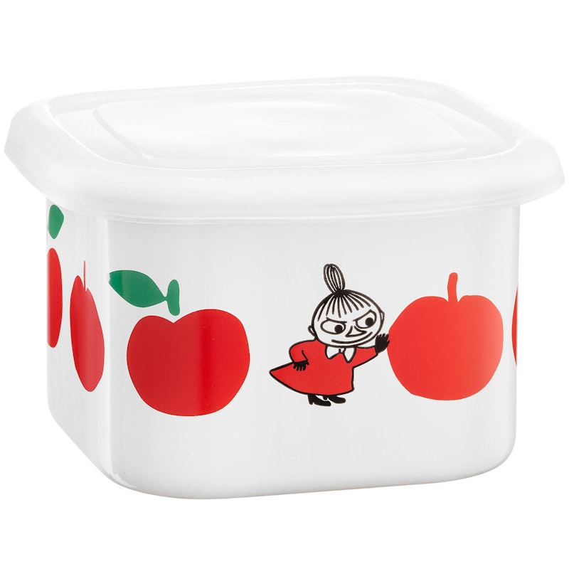 Moomin Joyfull Apples Emalipurkki Kannella 0,67 L