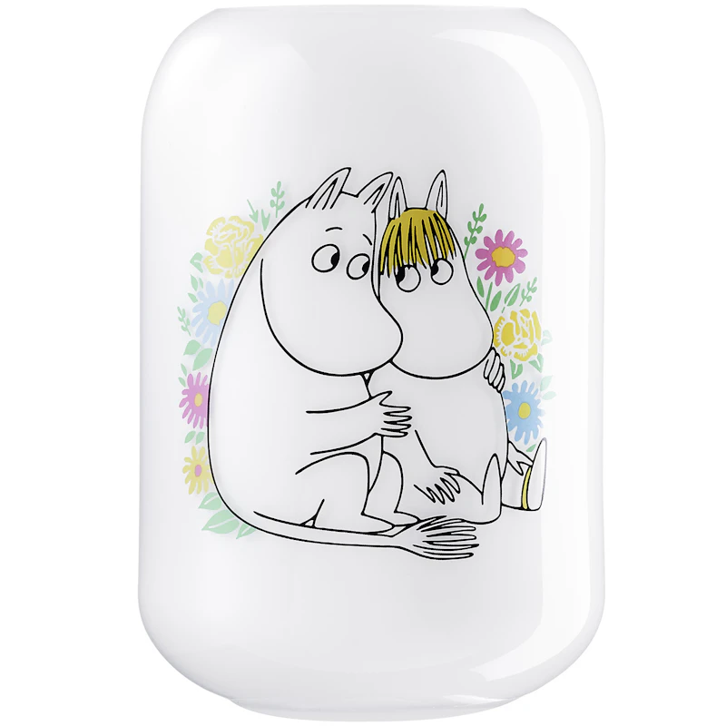 Moomin Flowers Vaasi 19 cm, Valkoinen