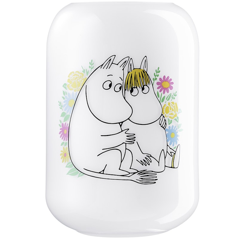Moomin Flowers Vaasi 19 cm, Valkoinen