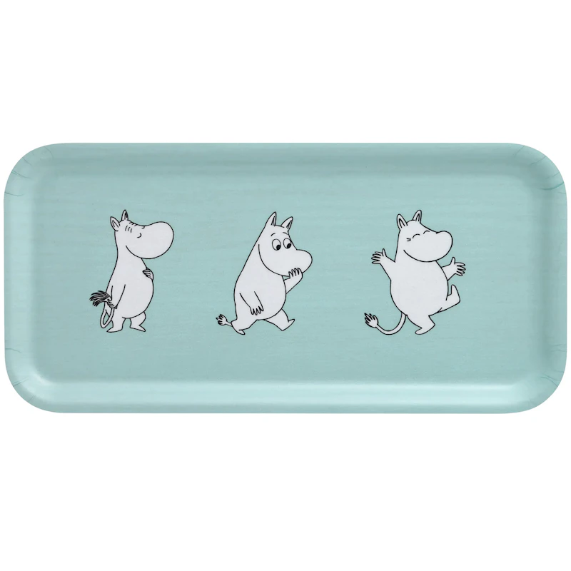 Moomin Retro Tarjotin 27x13 cm, Vaaleansininen