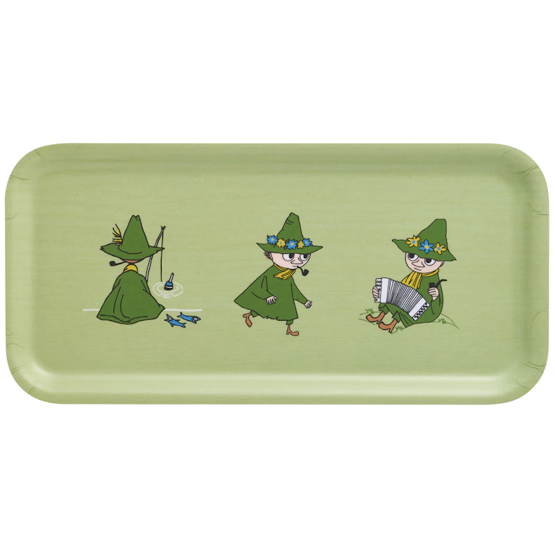 Moomin Retro Tarjotin 27x13 cm, Vihreä