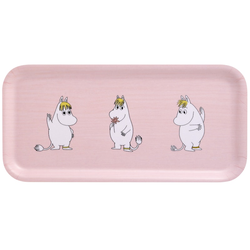 Moomin Retro Tarjotin 27x13 cm, Pinkki