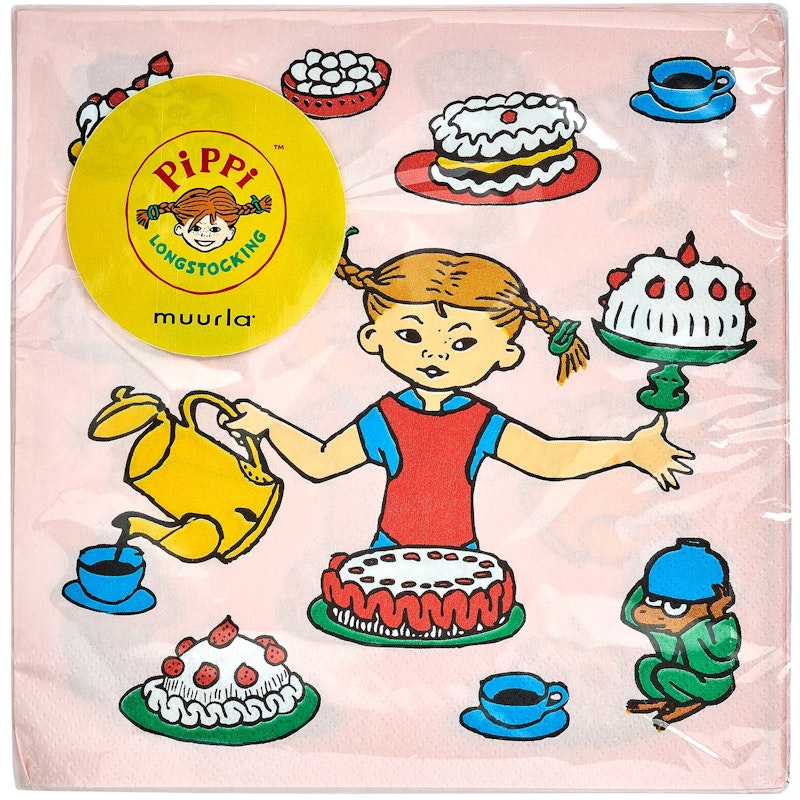 Pippi's Birthday Servetti 33x33 cm