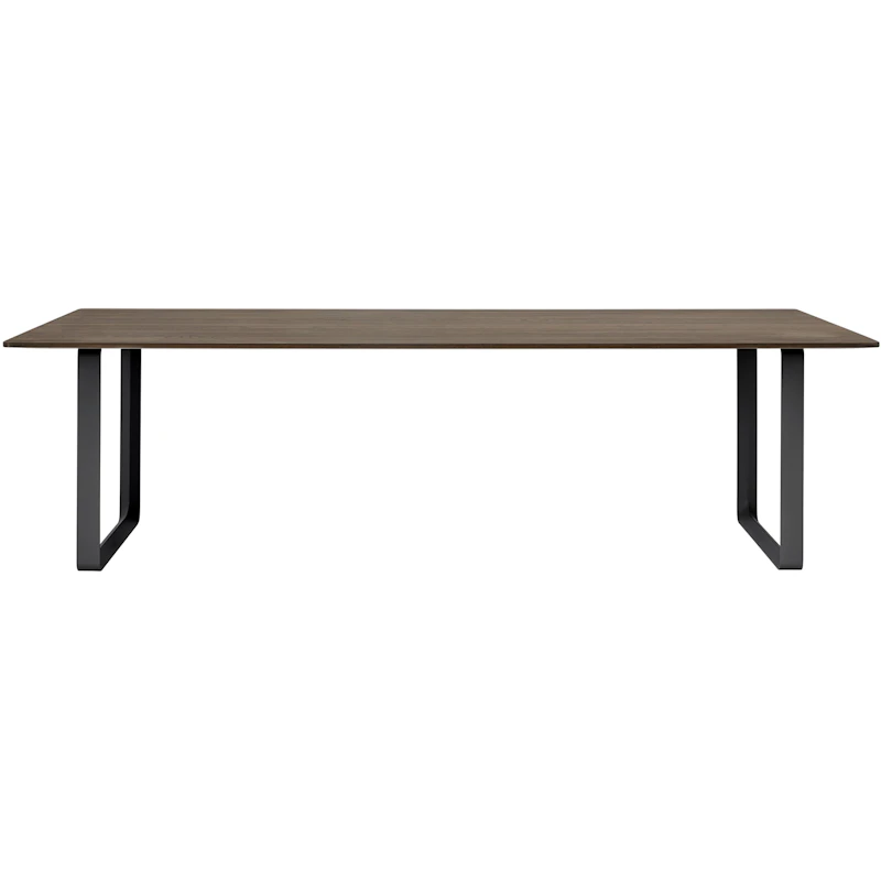 70/70 Pöytä 255x108 cm, Massiivisavutammi / Musta