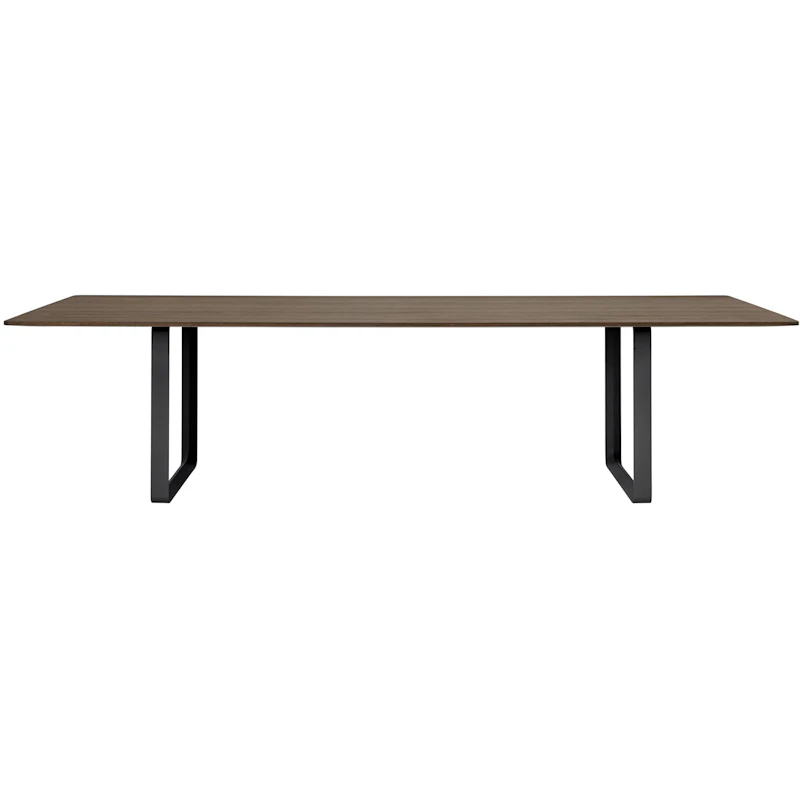 70/70 Pöytä 295x108 cm, Massiivisavutammi / Musta