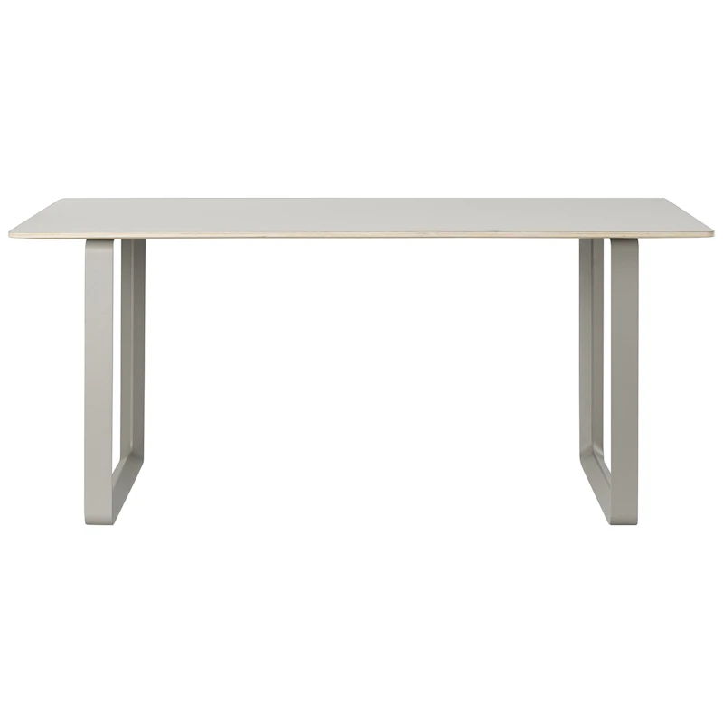 70/70 Pöytä 90x225 cm, Linoleumi Harmaa / Harmaa