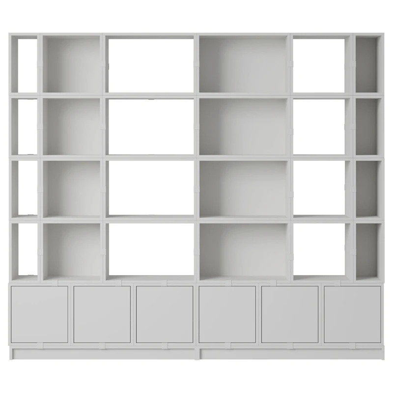 Stacked Configuration 1 Kirjahylly, Harmaa