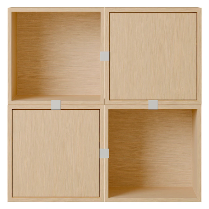 Stacked Configuration 4 Seinäsäilytys, Tammi