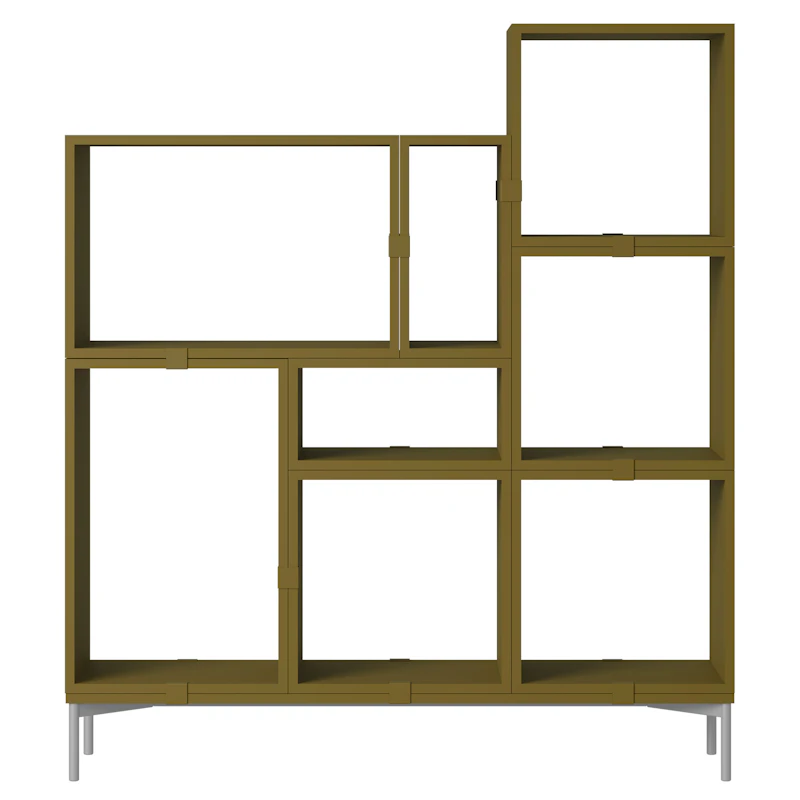 Stacked Configuration 5 Kirjahylly, Tummanvihreä