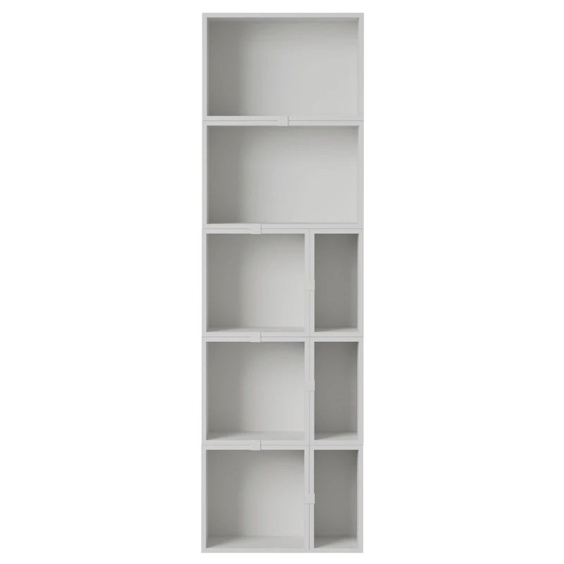 Stacked Configuration 7 Kirjahylly, Harmaa