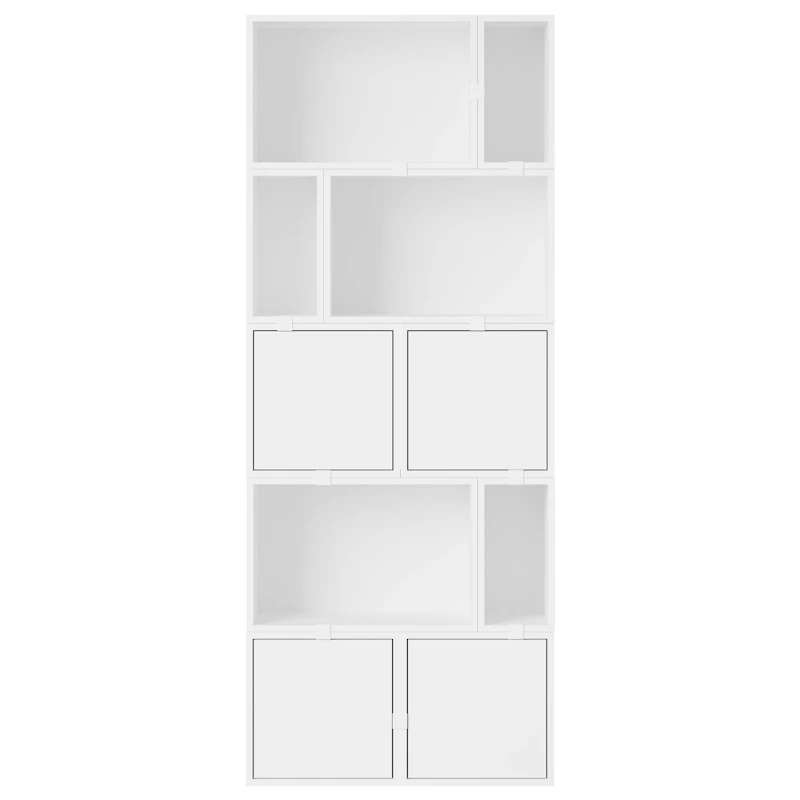 Stacked Configuration 8 Kirjahylly, Valkoinen