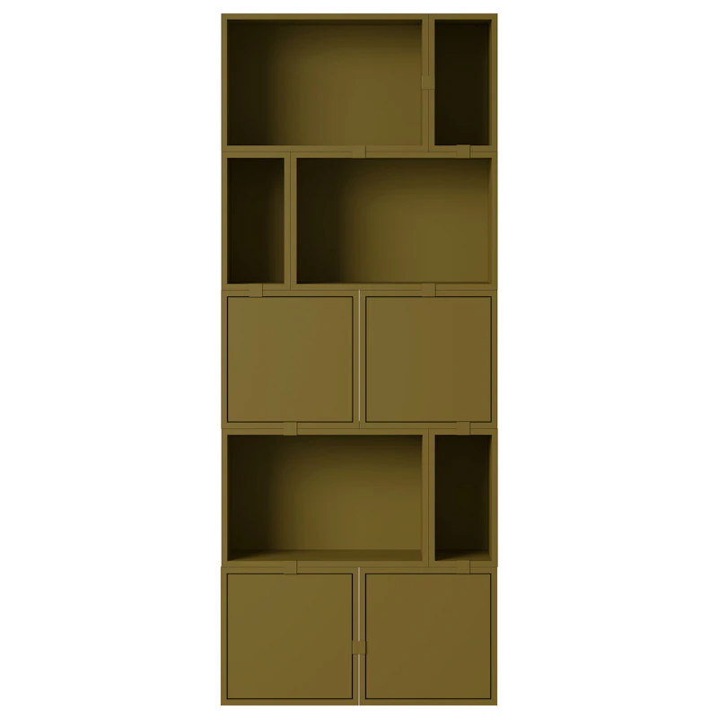 Stacked Configuration 8 Kirjahylly, Tummanvihreä