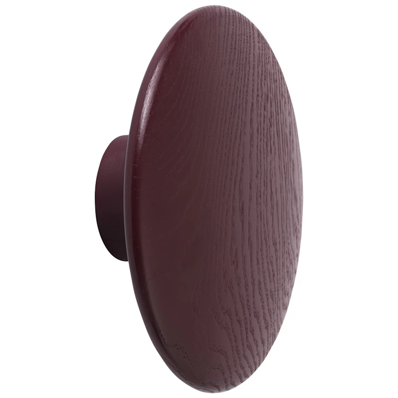 Dots Koukku Puu Ø17 cm, Viininpunainen