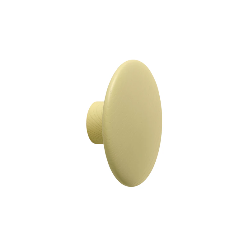 Dots Koukku Puu halkaisija 9 cm, Yellow Beige