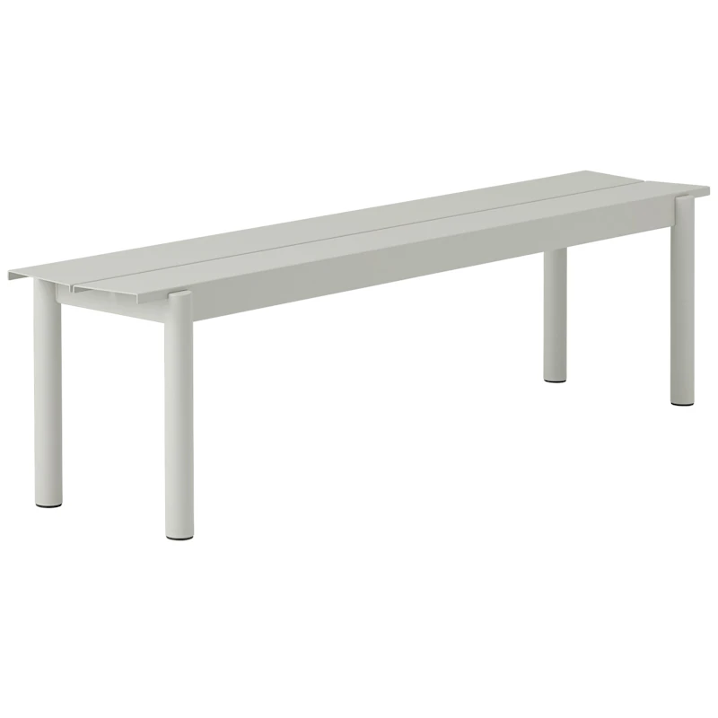 Linear Penkki Teräs 170 cm, Harmaa