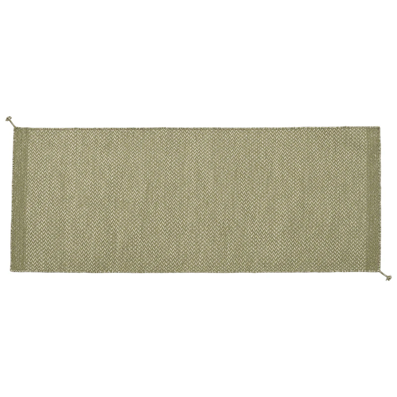 Ply Matto Kierrätetty Polyesteri Moss Green, 80x200 cm