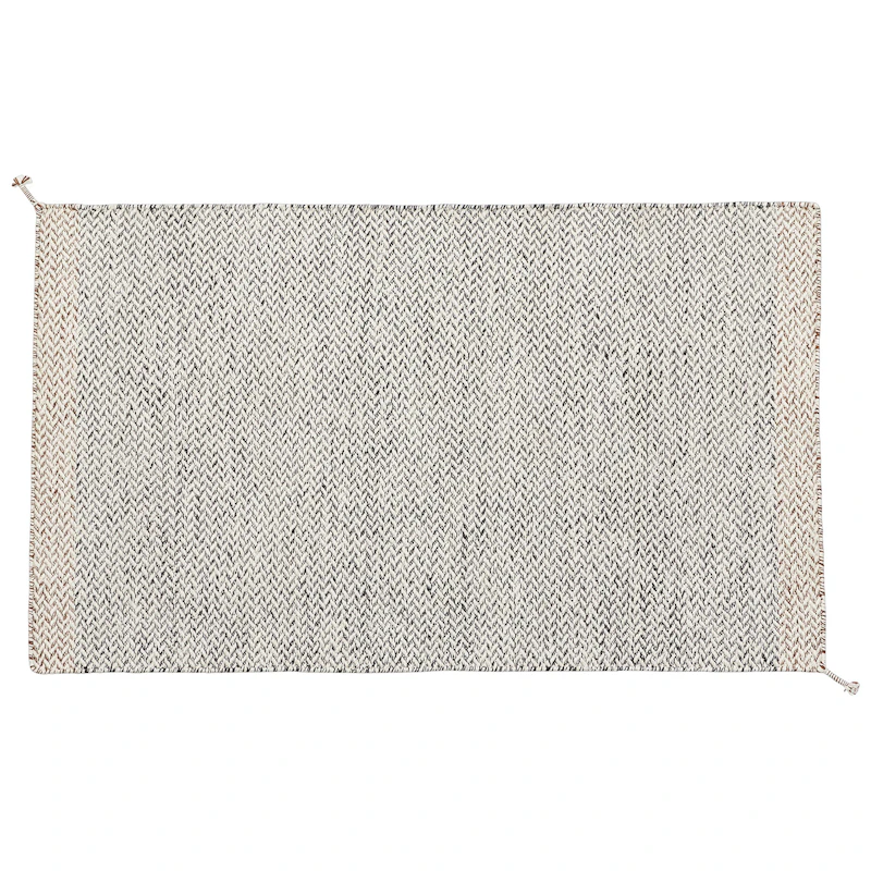 Ply Matto Kierrätetty Polyesteri Musta / Valkoinen, 85x140 cm