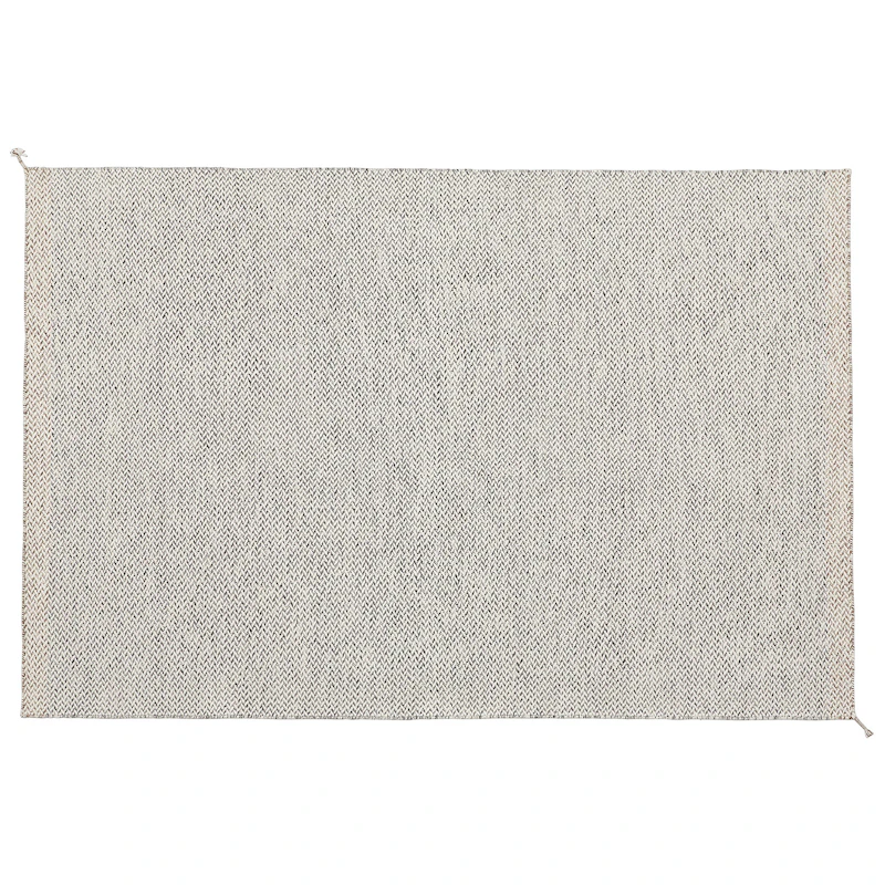 Ply Matto Kierrätetty Polyesteri Musta / Valkoinen, 170x240 cm