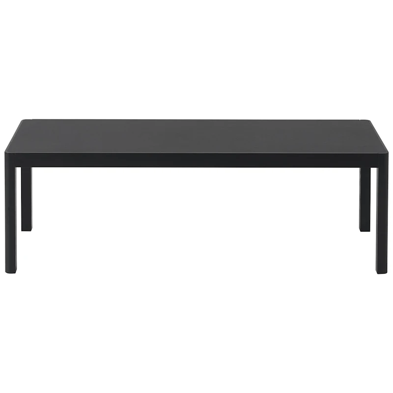 Workshop Sohvapöytä 43x120 cm, Musta Linoleumi