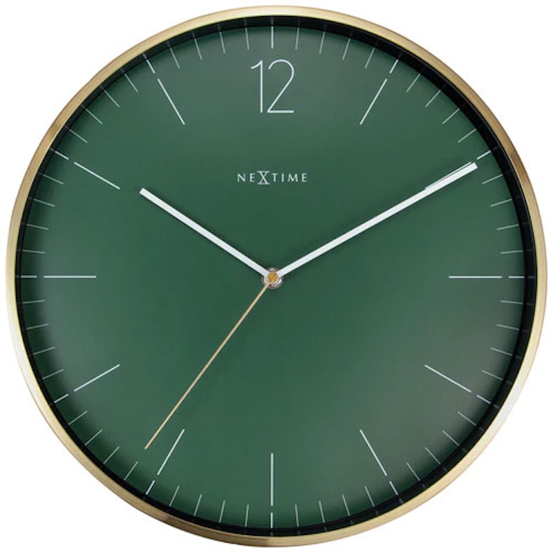 Essential Gold Seinäkello 34 cm, Vihreä