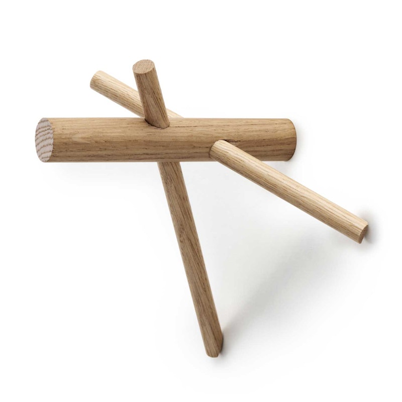 Sticks koukku 2-pakkaus, Luonnonväri