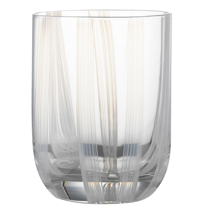 Stripe Glass, 39 cl Juomalasi Valkoinen